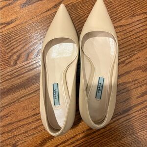 Prada Beige Pointed Flats